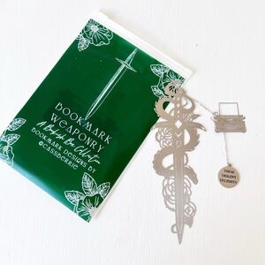 These Violent Delights Silver Sword Bookmark Bookish Box Weaponry